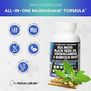Foto 6 | Foto 6 | Suplemento Clean Nutraceuticals Multimineral 3000 Mg De Musgo Marino - Venta Internacional.