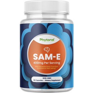 Foto 1 | Foto 1 | Suplemento Phytoral Sam-e De 400 Mg Para Mejorar El Estado De Ánimo Y Las Articulaciones - Venta Internacional.