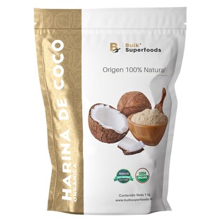 Foto 1 | Foto 1 | Harina De Coco Keto Orgánica | 1kg |100% Natural Bulk Superfoods Orgánico | Coconut Flour