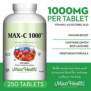Foto 2 | Foto 2 | Suplemento Maxi-health Max De Vitamina C De 1000 Mg Con Bioflavonoides - Venta Internacional.
