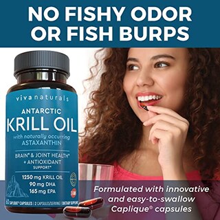 Foto 3 | Foto 3 | Suplemento De Aceite De Krill Viva Naturals 1250 Mg Con Astaxantina 60  - Venta Internacional.