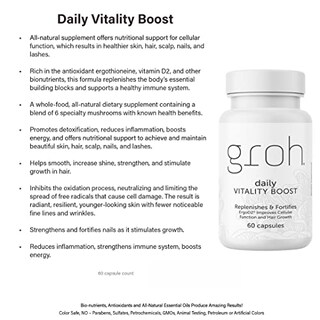 Foto 7 | Foto 7 | Suplemento Groh Daily Vitality Para Estimular El Crecimiento Del Cabello, 60 Tabletas - Venta Internacional.