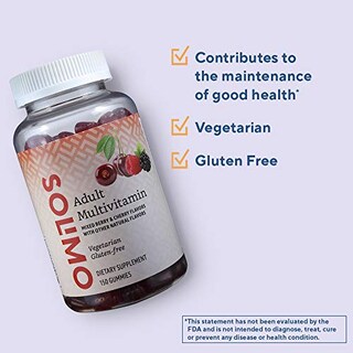 Foto 3 | Foto 3 | Suplemento Multivitamínico Solimo Para Adultos, 150 Gomitas, Sopa De 75 Días - Venta Internacional.