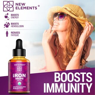 Foto 4 | Foto 4 | Suplemento De Hierro New Elements Organic Liquid 60 Ml - Venta Internacional.