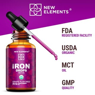 Foto 7 | Foto 7 | Suplemento De Hierro New Elements Organic Liquid 60 Ml - Venta Internacional.