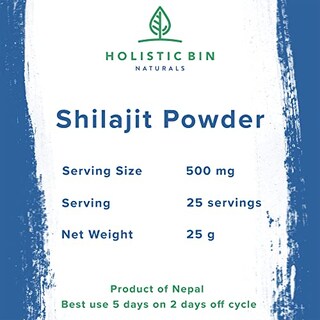Foto 7 | Foto 7 | Shilajit Powder Holistic Bin Himalayan Wildcrafted, 25 Porciones - Venta Internacional.