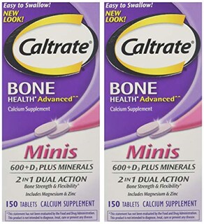 Foto 6 | Foto 6 | Suplemento Caltrate Minis + Minerals 150 Comprimidos (paquete De 2) - Venta Internacional.