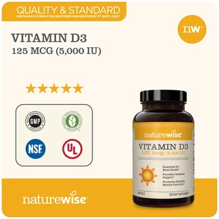 Foto 6 | Foto 6 | Suplemento Naturewise de Vitamina D3 de 5000 UI Suministro para 1 Año 360 Unidades - Venta Internacional