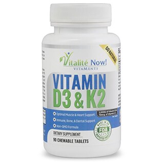 Foto 1 | Foto 1 | Vitamina D3 Vitalité Now! 2000 Ui + K2 MK7 90 Comprimidos - Venta Internacional