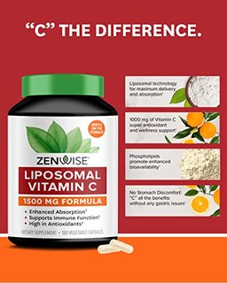 Foto 2 | Foto 2 | Suplemento Zenwise Health De Vitamina C Liposomal 1000 Mg 180 Cápsulas - Venta Internacional