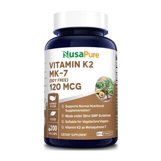 Foto 1 | Foto 1 | Vitamina K2 Mk7 120 Mcg 200 Cápsulas Vegetales Nusapure - Venta Internacional