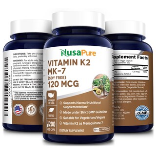 Foto 4 | Foto 4 | Vitamina K2 Mk7 120 Mcg 200 Cápsulas Vegetales Nusapure - Venta Internacional