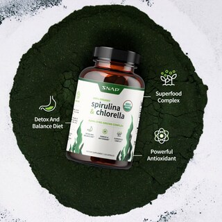 Foto 4 | Foto 4 | Suplemento Snap Supplements Cápsulas De Espirulina Y Clorella - Venta Internacional