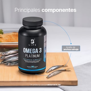 Foto 6 | Foto 6 | Suplemento Alimenticio B Life Omega 3 Platinum 180 Cápsulas