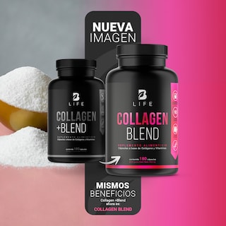 Foto 3 | Foto 3 | Colágeno Hidrolizado de 180 Cápsulas Ingredientes Naturales Collagen Blend B Life