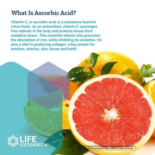 Foto 5 | Foto 5 | Ácido Ascórbico Tamponado De Vitamina C En Polvo Life Extension - Venta Internacional.