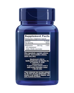 Foto 2 | Foto 2 | Magnesium Caps Life Extension 500 Mg De Citrato De Óxido De Magnesio - Venta Internacional.