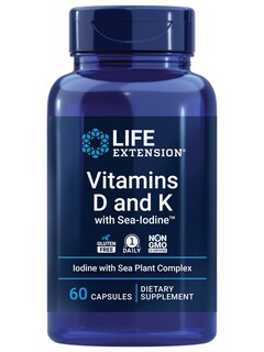 Foto 1 | Foto 1 | Suplemento Vitaminas D y K Life Extension con Yodo Marino 60 Cápsulas - Venta Internacional