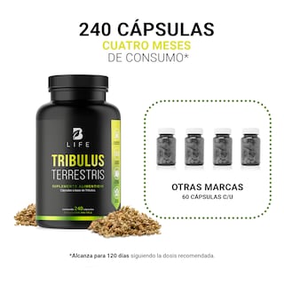 Foto 5 | Foto 5 | Tribulus Terrestris Precursor de Testosterona 240 Cápsulas B Life