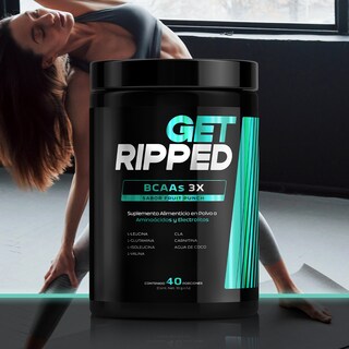 Foto 6 | Foto 6 | Suplemento Alimenticio Aminoácidos BCAAs de 40 Servicio BCAAs 3x: Fruit Punch Get Ripped