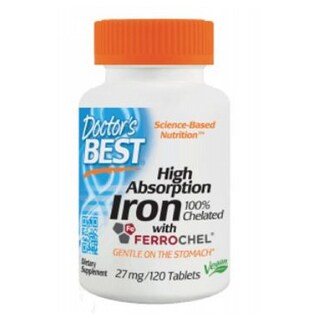 Foto 1 | Foto 1 | Suplemento De Hierro Doctors Best High Absorption 120 Comprimidos - Venta Internacional.