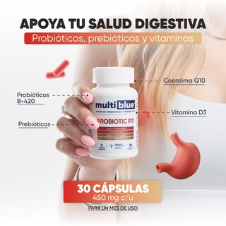 Foto 2 | Foto 2 | Suplemento Multiblue Probiotic Fit 30 Cápsulas