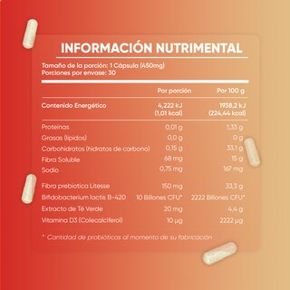 Foto 3 | Foto 3 | Suplemento Multiblue Probiotic Fit 30 Cápsulas