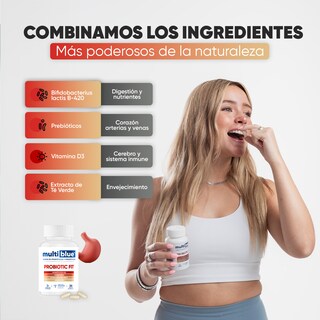 Foto 6 | Foto 6 | Suplemento Multiblue Probiotic Fit 30 Cápsulas