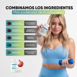 Foto 6 | Foto 6 | Suplemento Multiblue 30 Billones Probióticos Fit 30 Cápsulas