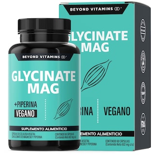 Foto 1 | Foto 1 | Suplemento Alimenticio Glicinato de Magnesio + Pimienta Negra Beyond Vitamins 60 Cápsulas