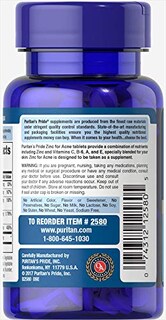 Foto 2 | Foto 2 | Suplemento Puritan's Pride Zinc Para El Acné 100 Tabletas - Venta Internacional