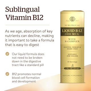 Foto 3 | Foto 3 | Líquido Sublingual Solgar Con Vitamina B-12 2000 Mcg Con B-complex 5 - Venta Internacional