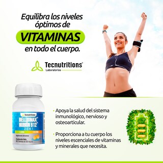 Foto 3 | Foto 3 | Suplemento Tecnutritions Bellodmax Nubión B12 2 en 1