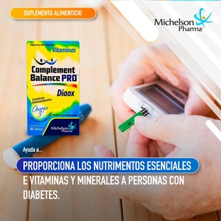Foto 4 | Foto 4 | Diaox Complement Balance Pro Contiene Antioxidantes Omega 3 Vitaminas Y Minerales 3 Pack