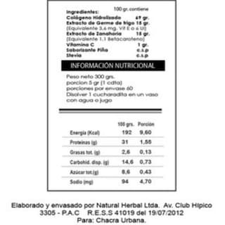 Foto 2 | Foto 2 | Colágeno En Polvo Beauty Lady Hydrolized 300 G Con Betacaroteno - Venta Internacional.