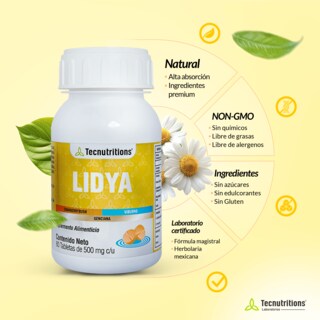 Foto 7 | Foto 7 | Suplemento Tecnutritions Lidya 60 Tabletas