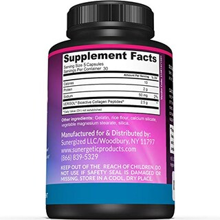 Foto 2 | Foto 2 | Cápsulas De Péptidos De Colágeno Sunergetic 150 Cápsulas De 2500 Mg - Venta Internacional.