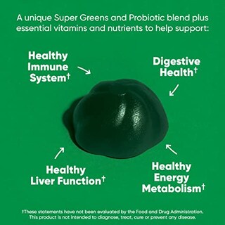 Foto 2 | Foto 2 | Gomitas Supergreen Con Vitamina Goli, 180 Unidades, Esenciales, Veganas - Venta Internacional.