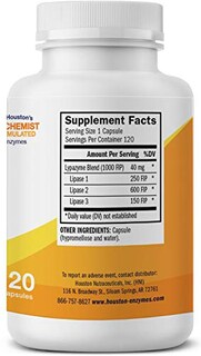 Foto 3 | Foto 3 | Suplemento Houston Enzymes Lypazyme 120 Cápsulas - Venta Internacional.
