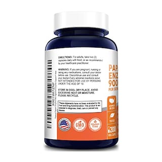 Foto 3 | Foto 3 | Suplemento De Enzima Papaína De Papaya Nusapure 900 Mg 200 Cápsulas - Venta Internacional.