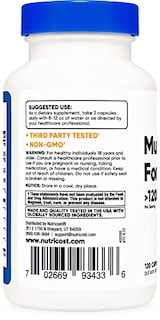 Foto 3 | Foto 3 | Multivitamínico Nutricost Para Hombres 120 Cápsulas - Vitamins & Min - Venta Internacional.