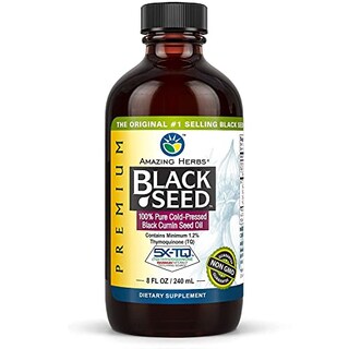 Foto 1 | Foto 1 | Aceite De Semillas Negras Amazing Herbs Premium Prensado En Frío 240 ml - Venta Internacional