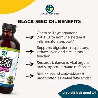Foto 4 | Foto 4 | Aceite De Semillas Negras Amazing Herbs Premium Prensado En Frío 240 ml - Venta Internacional