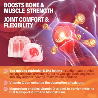 Foto 4 | Foto 4 | Complementa las Gomitas Rellenas de Vitamina D3k2 Sin Azúcar De Lilicare - Venta Internacional