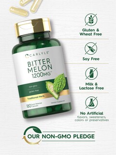 Foto 4 | Foto 4 | Suplemento de Melón Amargo Carlyle en Cápsulas de 1200mg 180 Unidades - Venta Internacional