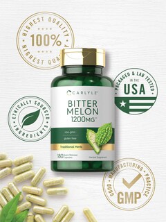 Foto 5 | Foto 5 | Suplemento de Melón Amargo Carlyle en Cápsulas de 1200mg 180 Unidades - Venta Internacional