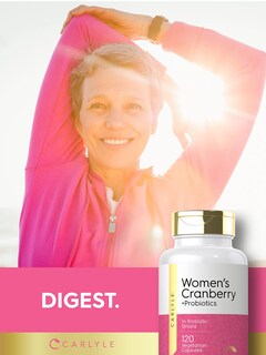 Foto 6 | Foto 6 | Suplemento Probiótico Carlyle Women's Cranberry Plus 120 Cápsulas
