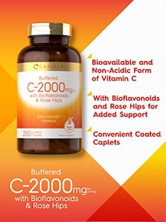 Foto 3 | Foto 3 | Suplemento Carlyle De Vitamina C Tamponada 2000 Mg 250 Cápsulas - Venta Internacional