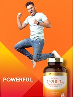 Foto 6 | Foto 6 | Suplemento Carlyle De Vitamina C Tamponada 2000 Mg 250 Cápsulas - Venta Internacional