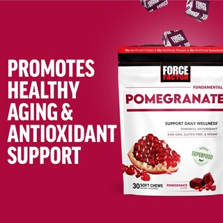 Foto 5 | Foto 5 | Suplemento Force Factor Pomegranate Soft Chews 30 Unidades - Venta Internacional